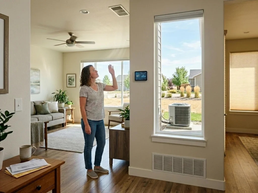 Gillette homeowner noticing AC warning signs before summer