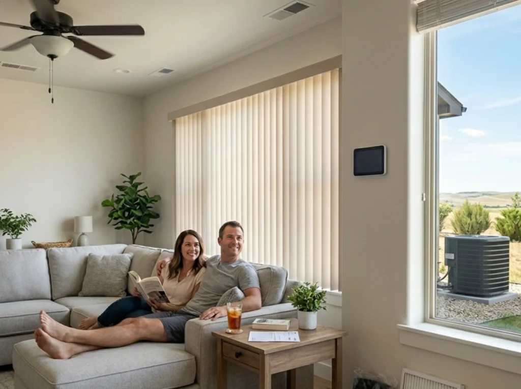 Gillette homeowners comfortable with efficient summer air conditioning